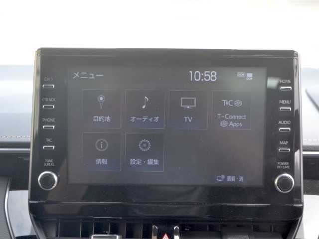 トヨタ カローラ ハイブリット ダブルバイビー 宮城県 2021(令3)年 0.5万km ホワイトパールクリスタルシャイン /　1オーナー/　9インチディスプレイオーディオ(MOP)/　　・ナビ/　　・フルセグTV/　　・Bluetooth/　　・Apple CarPlay/　　・Android Auto/　　・Miracast/　CD/DVDデッキ/　バックモニター/　ビルトインETC/　前後ドライブレコーダー/　シートヒーター/　ステアリングヒーター/　スマートキー2個/　TOYOTA Safety Sense/　ブラインドスポットモニター/　レーダークルーズコントロール/　LEDヘッドライト/　LEDフォグランプ/　AC100V/　純正17インチAW/　フロアマット/　ドアバイザー/