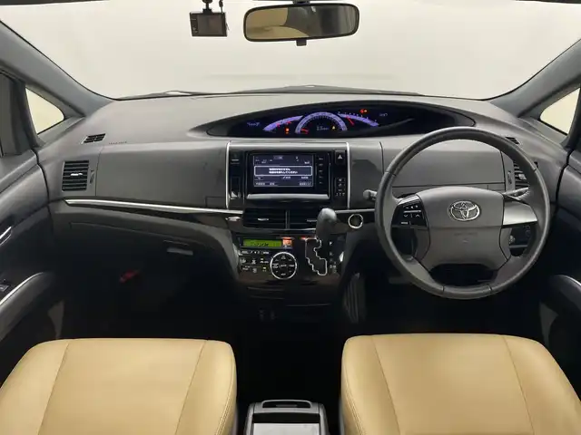 トヨタ エスティマ アエラス ベリーエディション 群馬県 2015(平27)年 7.5万km ブラック 純正７型ナビ　純正１１型後席モニター　バックカメラ　クルーズコントロール　シートヒーター　両側パワースライドドア　ＨＩＤヘッドライト　オートライト　純正アルミホイール１８インチ　ＥＴＣ　禁煙車