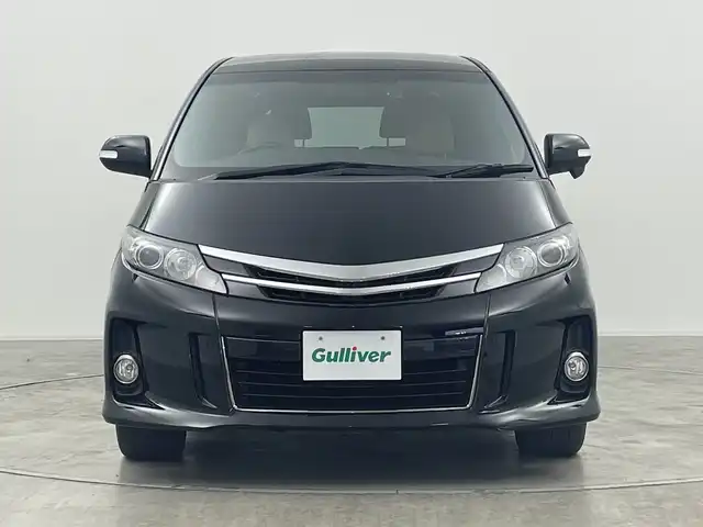 トヨタ エスティマ アエラス ベリーエディション 群馬県 2015(平27)年 7.5万km ブラック 純正７型ナビ　純正１１型後席モニター　バックカメラ　クルーズコントロール　シートヒーター　両側パワースライドドア　ＨＩＤヘッドライト　オートライト　純正アルミホイール１８インチ　ＥＴＣ　禁煙車