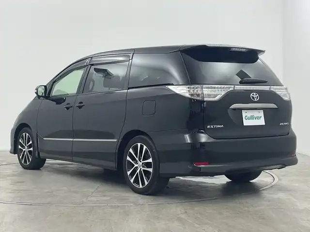 トヨタ エスティマ アエラス ベリーエディション 群馬県 2015(平27)年 7.5万km ブラック 純正７型ナビ　純正１１型後席モニター　バックカメラ　クルーズコントロール　シートヒーター　両側パワースライドドア　ＨＩＤヘッドライト　オートライト　純正アルミホイール１８インチ　ＥＴＣ　禁煙車