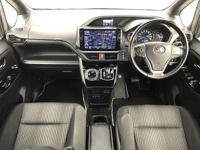 トヨタ ヴォクシー ハイブリッド ZS 煌Ⅱ 愛知県 2019(令1)年 6.6万km ブラック アルパイン11型ナビ/（Bluetooth/フルセグTV/CD/DVD/HDMI）/EX11Z/アルパイン１２．８型フリップダウンモニター/PXH12X-R/両側電動スライドドア/トヨタセーフティセンス/・プリクラッシュセーフティ/・レーンアシスト/・オートマチックハイビーム/前席シートヒーター/バック・サイド・フロントカメラ/HDMI/純正１６インチAW/205/55/R16/ドライブレコーダー/ZDR-015/純正LEDライト/クルーズコントロール/スマートキー/保証書/取扱説明書