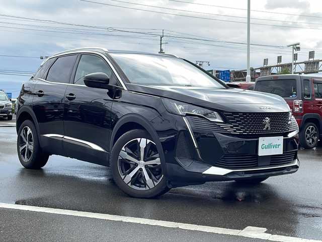 プジョー プジョー ３００８ GT 徳島県 2022(令4)年 2.7万km ペルラネラブラック 純正ナビ/（BT/ラジオ/USB）/サンルーフ/全方位カメラ/ETC/ドライブレコーダー/電動リアゲート/運転席マッサージ機能/ヒルディセントコントロール/パドルシフト/パワーバックドア/ブラインドスポットモニター/シートメモリ/パワーシート/シートヒーター/LEDヘッドライト/前後コーナーセンサー