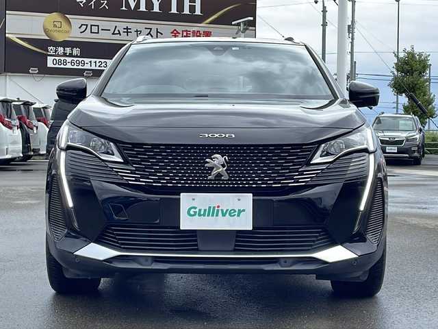 プジョー プジョー ３００８ GT 徳島県 2022(令4)年 2.7万km ペルラネラブラック 純正ナビ/（BT/ラジオ/USB）/サンルーフ/全方位カメラ/ETC/ドライブレコーダー/電動リアゲート/運転席マッサージ機能/ヒルディセントコントロール/パドルシフト/パワーバックドア/ブラインドスポットモニター/シートメモリ/パワーシート/シートヒーター/LEDヘッドライト/前後コーナーセンサー