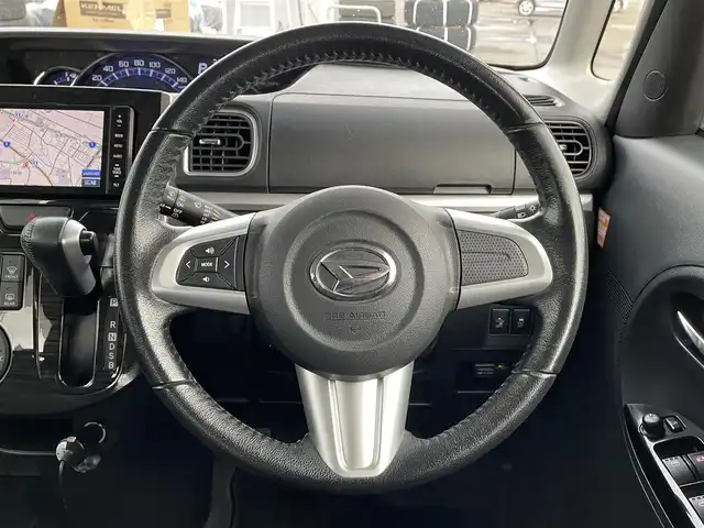 ダイハツ タント カスタム RS トップED SA 道南・函館 2015(平27)年 6.2万km パールホワイトⅢ /社外ナビ//フルセグTV//ドライブレコーダー//バックカメラ//衝突軽減ブレーキ//オートライト//両側パワースライドドア//プッシュスタート//アイドリングストップ//横滑り防止装置//純正フロアマット