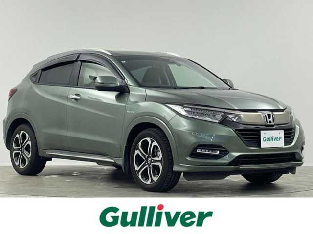 ホンダ ヴェゼル ハイブリッド Z ホンダセンシング 埼玉県 2018(平30)年 4.8万km シルバーミストグリーンM 純正８型ナビ　シートヒーター　Ｂカメラ　衝突軽減　ＬＥＤヘッドライト　純正フロアマット　メモリー付パワーシート　寒冷地仕様　ＭＴモード付　フルセグＴＶ　スマートキー　チップアップ　ルーフレール