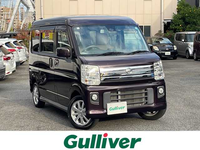 日産 ＮＶ１００クリッパー リオ E 愛知県 2019(平31)年 1.2万km ムーンライトバイオレット /禁煙//ワンオーナー//４WD//インテリジェントエマージェンシーブレーキ//CD再生・ラジオ//運転席シートヒーター//パワースライドドア//プッシュスタート//スマートキー//ETC//ドライブレコーダー//リヤヒーター//HIDオートライト//純正フロアマット//ドアバイザー//バニティミラー//横滑り防止//スペアキー//新車時保証書//取扱説明書