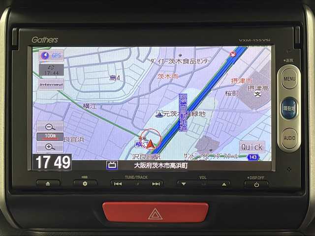 ホンダ Ｎ ＢＯＸ G 大阪府 2015(平27)年 3.6万km プレミアムディープロッソパール 純正インターナビ(Gathers/VXM-155VSi)/【ワンセグTV/Bluetooth/CD/DVD/USB接続/SD】/両側パワースライドドア/バックカメラ/シティブレーキアクティブシステム(CTBA)/レーザーセンサー/自動ブレーキ/誤発進抑制機能/純正14インチAW/ハロゲンヘッドライト/後席チップアップシート/ベンチシート/パワステ/パワーウィンドウ/サイドエアバック/カーテンエアバック/プラズマクラスター/スマートキー/プッシュスタート/保証書/点検記録簿