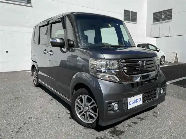 ホンダ Ｎ ＢＯＸ カスタム G Aパッケージ 千葉県 2014(平26)年 8.8万km ポリッシュドメタルメタリック (株)IDOMが運営する【じしゃロン八千代店】の自社ローン対象車両になります。こちらは現金またはオートローンご利用時の価格です。自社ローンご希望の方は別途その旨お申付け下さい/社外ナビ（CD・DVD・BT接続可）/フルセグテレビ/バックカメラ/ETC/HID/片側パワースライドドア/あんしんパッケージ