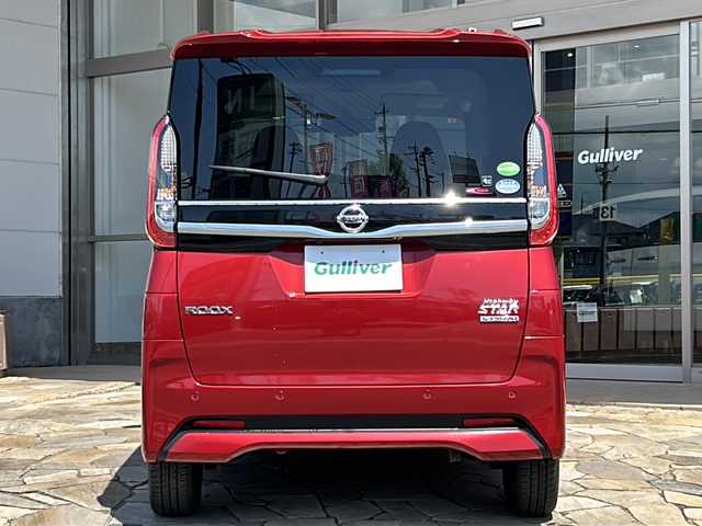 日産 ルークス ハイウェイスター X 静岡県 2020(令2)年 4.4万km スパークリングレッドM 純正ナビ/・アラウンドビューモニター/・Bluetooth/・CD/DVD/・フルセグTV/主要装備/・プッシュスタート/・ETC車載器/・片側パワースライドドア/・ドライブレコーダー/・エマージェンシーブレーキ/・純正ＡＷ/・純正フロアマット/・後席サンシェード/・オートライト/・LEDヘッドライト/・前後ソナー/・スマートキー/・アイドリングストップ