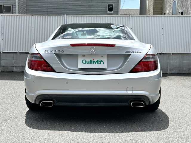 メルセデス・ベンツ ＳＬＫ２００ 栃木県 2013(平25)年 4.2万km イリジウムシルバー 純正メーカーナビ（フルセグTV/Bluetooth/CD/DVD）/AMGスポーツパッケージ/電動オープン/コーナーセンサー/ETC/純正フロアマット/純正18インチアルミホイール/ステアリングリモコン/革巻きステアリング/パドルシフト/オートライト/横滑り防止装置/シートヒーター/前席メモリーシート/ドライブレコーダー/スペアキー１
