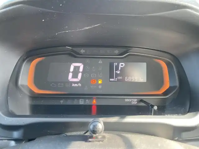 ダイハツ ミラ イース L SAⅢ 鳥取県 2018(平30)年 6.9万km ブライトシルバーメタリック ４WD/純正ナビ/フルセグ/DVD/CD/BT/前方ドライブレコーダー/スマートアシスト/レーンキープアシスト/社外14インチアルミホイール/オートマチックハイビーム/アイドリングストップ/キーレスキー/純正フロアマット/ドアバイザー/サマーセット積み込み/（タイヤ溝４部山）