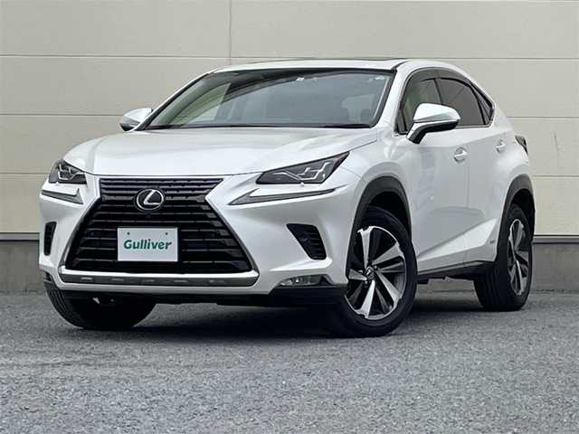 レクサス ＮＸ 300h Iパッケージ 茨城県 2018(平30)年 7.9万km ソニッククォーツ 後期型モデル/ワンオーナー/革巻きステアリング/ヘッドアップディスプレイ/パノラミックビューカメラ/BSM/レクサスセーフティセンス/レーダークルーズコントロール/レーザーシート/シートヒーター/サンルーフ/レーンキープアシスト/パワーバックドア/三眼LEDヘッドライト/ETC/パワーメモリーシート/ドライブレコーダー