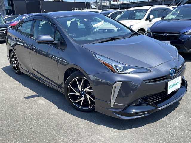 トヨタ プリウス A ツーリングセレクション 道東・釧路十勝 2022(令4)年 3.5万km グレーメタリック ワンオーナー/純正９インチSDナビ/フルセグ/Bluetooth/DISC/ラジオ/バックカメラ/TRDエアロ（F.S.R）/モデリスタアルミホイール/シートヒーター/ベンチレーション/レザーシート/寒冷地仕様/トヨタセーフティセンス/AC１００V/ビルトインETC/ドライブレコーダー/純正エンジンスターター　キー一体型/スマートキー/LEDヘッドライト