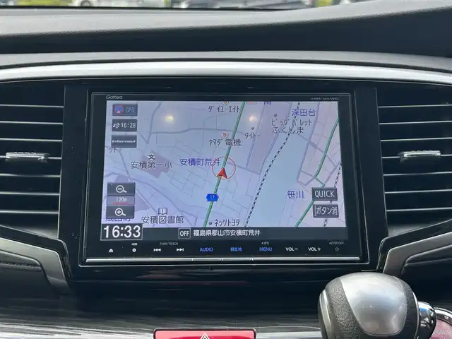 ホンダ オデッセイ ハイブリッド アブソルート ホンダセンシング 福島県 2016(平28)年 4.2万km ホワイトオーキッドパール Honda SENSING/・衝突軽減ブレーキ/・オートハイビーム/・誤発進抑制機能/・後方誤発進抑制機能/・路外逸脱警報機能/・アダプティブクルーズコントロール/・車線維持支援システム/・歩行者事故低減ステアリング/・先行車発進お知らせ機能/・標識認識機能/純正メモリナビ（VXM-165VFEi）/　【フルセグ/CD/DVD/MSV/BT/SD/HDMI/USB】/バックカメラ/ステアリングスイッチ/前席パワーシート/ハーフレザーシート/両側パワースライドドア/横滑り防止機能/衝突軽減システム/レーンキープアシスト/パーキングアシスト/コーナーセンサー/ビルトインETC/純正フロアマット/純正ドアバイザー