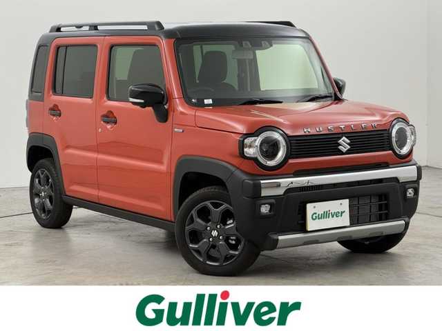 スズキ ハスラー タフワイルド・ターボ 福岡県 2024(令6)年 0.1千km オレンジ 純正９型ナビ／フルセグＴＶ　/全方位カメラ　/アダプティブクルーズコントロール　/コーナーセンサー　/衝突被害軽減　/レーンキープ　/アイドリングストップ　/パドルシフト　/シートヒーター　/純正１５インチＡＷ　/ＬＥＤヘッドライト　/ルーフレール