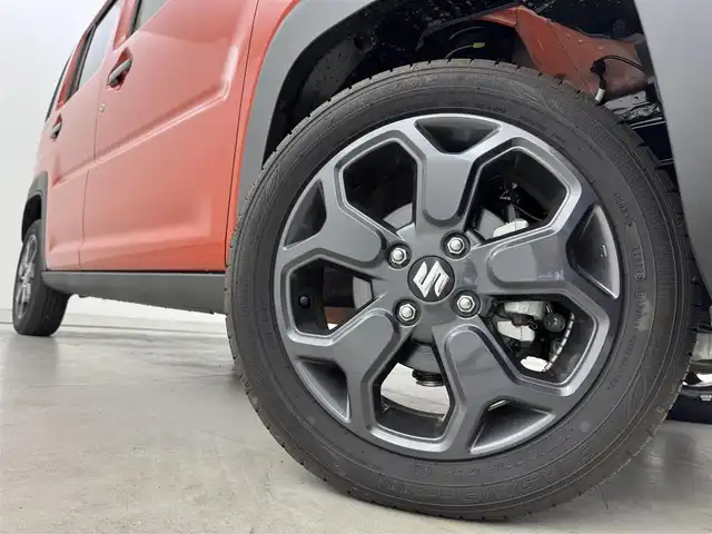 スズキ ハスラー タフワイルド・ターボ 福岡県 2024(令6)年 0.1千km オレンジ 純正９型ナビ／フルセグＴＶ　/全方位カメラ　/アダプティブクルーズコントロール　/コーナーセンサー　/衝突被害軽減　/レーンキープ　/アイドリングストップ　/パドルシフト　/シートヒーター　/純正１５インチＡＷ　/ＬＥＤヘッドライト　/ルーフレール