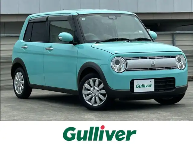 スズキ ラパン X 静岡県 2019(令1)年 4.3万km フレンチミントPM デュアルセンサーブレーキサポート/ストラーダナビ/ＴＶ/ＤＶＤ再生/ＢＴオーディオ/ＥＴＣ/車線逸脱警報/リヤパーキングセンサー/Ｄ席シートヒーター/プッシュスタート/ＨＩＤヘッドライト/純正１４ＡＷ