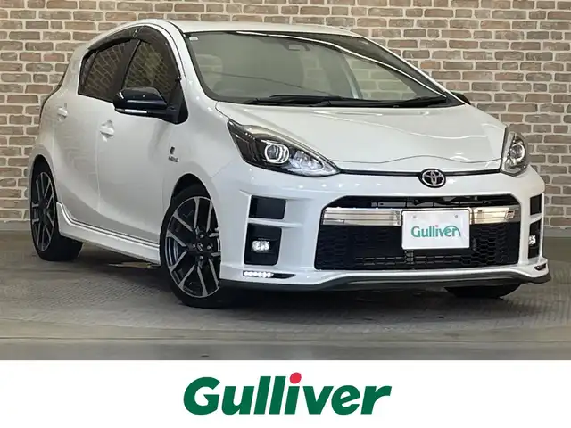 トヨタ アクア G GRスポーツ 17インチPKG 岩手県 2019(令1)年 6.7万km ホワイトパールクリスタルシャイン トヨタセーフティセンスC/プリクラッシュセーフティ/レーンディパーチャーアラート/オートマチックハイビーム/先行車発進告知機能/クルーズコントロール/横滑り防止装置/シートヒーター/オートライト/LEDヘッドランプ/専用チューニングサスペンション/補強ブレース/GR３本スポーク小径ステアリング/スポーツシート/専用チューニングパワーステアリング/純正ナビ/バックカメラ/ETC２．０/ドライブレコーダー/専用１７インチアルミホイール