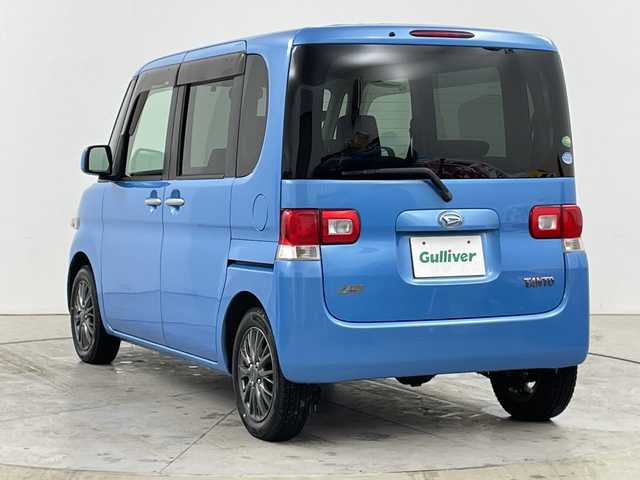 ダイハツ タント X 道央・札幌 2013(平25)年 6.6万km ファインブルーマイカメタリック ・4WD/・純正CDチューナー/・CD/AM/FM/・左側パワースライドドア/・左側パノラマオープンドア/・キーレスエントリー/・スペアキー/・社外エンジンスターター/・アイドリングストップ/・ドアバイザー/・ETC/・ホイール付き夏タイヤ積込