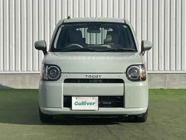 ダイハツ ミラ トコット G リミテッド SAⅢ 香川県 2019(令1)年 3.4万km セラミックグリーンM 純正メモリーナビ/→AM/FM/CD/DVD/Bluetooth/フルセグTV/全方位カメラ/コーナーセンサー/衝突軽減ブレーキ/ETC/シートヒーター/アイドリングストップ/ドライブレコーダー/オートハイビーム/プッシュスタート/スマートキー/ステアリングスイッチ/LEDヘッドライト/純正フロアマット