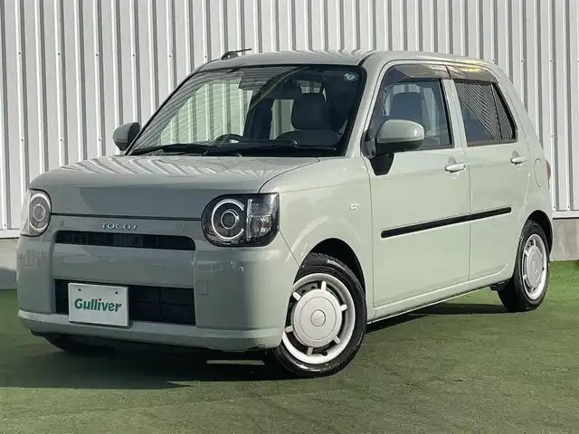 ダイハツ ミラ トコット G リミテッド SAⅢ 香川県 2019(令1)年 3.4万km セラミックグリーンM 純正メモリーナビ/→AM/FM/CD/DVD/Bluetooth/フルセグTV/全方位カメラ/コーナーセンサー/衝突軽減ブレーキ/ETC/シートヒーター/アイドリングストップ/ドライブレコーダー/オートハイビーム/プッシュスタート/スマートキー/ステアリングスイッチ/LEDヘッドライト/純正フロアマット