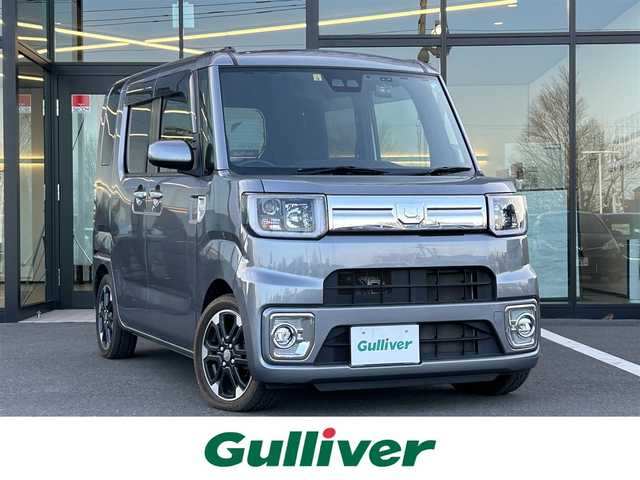 ダイハツ ウェイク G ターボ　レジャーエディション SA Ⅲ 栃木県 2019(令1)年 4.6万km タングステングレーM 社外ナビ/地デジTV/社外CD/DVD/Bluetooth/バックカメラ/両側パワースライドドア/スマアシIII/オートハイビーム/LEDヘッドライト/スマートキー/純正15インチAW