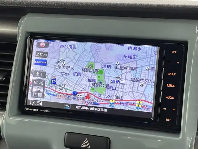 スズキ ハスラー タフワイルド 福岡県 2018(平30)年 5.3万km フェニックスレッドパール/ブラック 2トーン 純正ナビ（ＢＴ，フルセグＴＶ）　/バックカメラ　/ビルトインＥＴＣ　/前方ドライブレコーダー　/コーナーセンサー　/衝突被害軽減ブレーキ　/レーンキープ　/アイドリングストップ　/ハーフレザー　/シートヒーター　/ＬＥＤヘッドライト