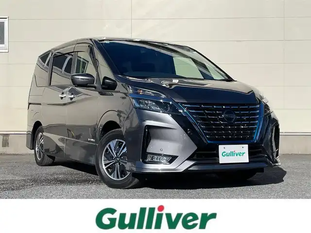 日産 セレナ e－パワー ハイウェイスター V 茨城県 2020(令2)年 2.1万km ダークメタルグレー 10インチ純正ナビ/純正フリップダウンモニター/アラウンドビューモニター/両側パワースライドドア/防水革調シート/プロパイロット/LEDヘッドライト/革巻きステアリング/ステアリングスイッチ/プッシュスタート/コーナーセンサー/アイドリングストップ/フロアマット/電子式パーキング/ETC/LDW/LDP/BSW/ドライブレコーダー