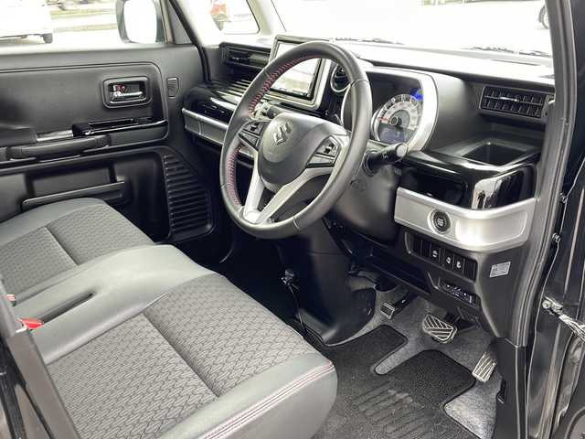スズキ スペーシア カスタム HYBRID XS ターボ 新潟県 2019(平31)年 3万km ブルーイッシュブラックパール3 ハイブリット車/アイドリングストップ車/ターボ車/純正ナビ「AVIC-RL901」/（CD/Bluetooth/フルセグ）/全方位カメラ/スライドドア（両側パワースライド）/ドライブレコーダー「DVR-R800」/（前後/ミラー一体型）/クルーズコントロール（追従なし）/LEDオートライト付き/コーナーセンサー/横滑り防止装置/衝突被害軽減システム