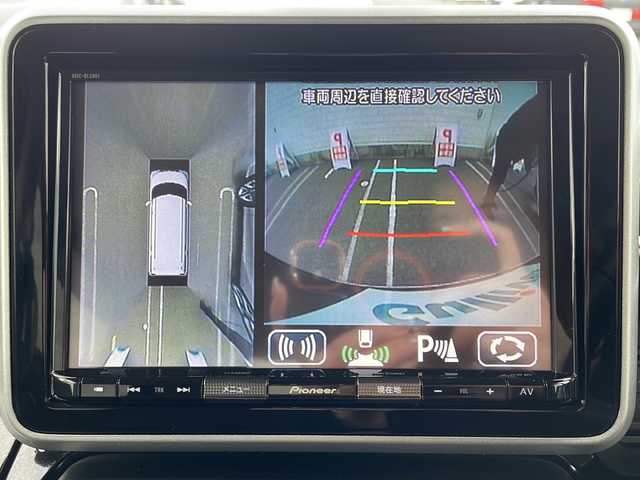 スズキ スペーシア カスタム HYBRID XS ターボ 新潟県 2019(平31)年 3万km ブルーイッシュブラックパール3 ハイブリット車/アイドリングストップ車/ターボ車/純正ナビ「AVIC-RL901」/（CD/Bluetooth/フルセグ）/全方位カメラ/スライドドア（両側パワースライド）/ドライブレコーダー「DVR-R800」/（前後/ミラー一体型）/クルーズコントロール（追従なし）/LEDオートライト付き/コーナーセンサー/横滑り防止装置/衝突被害軽減システム