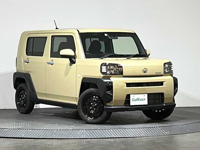 ダイハツ タフト X 愛媛県 2022(令4)年 1.4万km サンドベージュメタリック 純正ＳＤナビ（ＤＶＤ　ＣＤ　ＳＤ　Ｂｌｕｅｔｏｏｔｈ）　ガラスルーフ　バックカメラ　純正アルミホイール　ＬＥＤヘッドライト　　　前後コーナーセンサー　オートライト　オートマチックハイビーム　ＡＡＣ