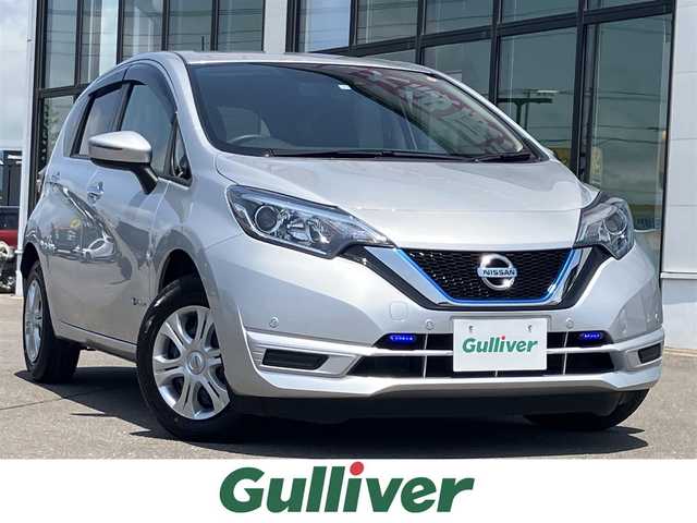 日産 ノート e－パワー B FOUR 道南・函館 2019(令1)年 3.5万km ブリリアントシルバー 社外ナビ/衝突軽減ブレーキ/バックカメラ/プッシュスタート/ＥＴＣ/コーナーセンサー/ＬＥＤヘッドライト/社外フロアマット/スマートキー/Ｂｌｕｅｔｏｏｔｈ接続