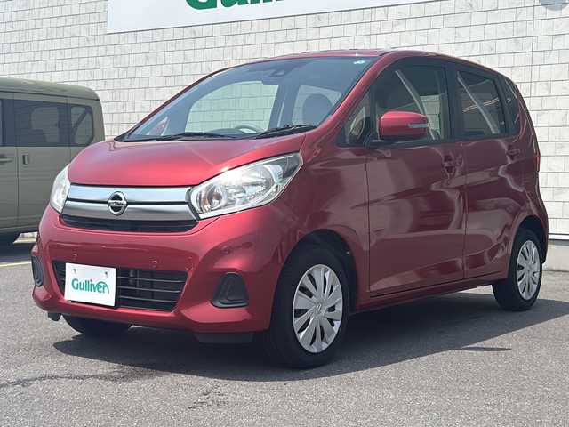 日産 デイズ X 香川県 2018(平30)年 7万km スパークリングレッドM パナソニックナビ【CN-RE04WD】/（アラウンドビューモニター/Bluetooth/フルセグTV/CD/DVD）/衝突被害軽減システム/前後コーナーセンサー/オートエアコン/純正フロアマット/ホイールキャップ/ETC/ドラレコ/プッシュスタート/スマートキー