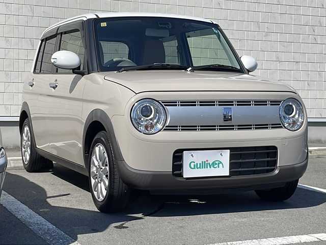 スズキ ラパン X 静岡県 2020(令2)年 2.3万km フォーンベージュメタリック/ホワイト2トーンルーフ 社外CD/衝突軽減ブレーキ/レーンキープアシスト/シートヒーター/LEDヘッドライト/オートライト/オートエアコン/コーナーセンサー/アイドリングストップ