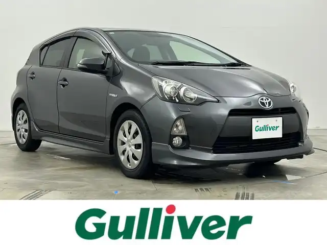 トヨタ アクア G 岡山県 2012(平24)年 4.6万km グレーメタリック 純正エアロ/純正ナビ/・FM/AM/CD/ワンセグ/バックカメラ/ドライブレコーダー/ETC/LEDヘッドライト/フォグライト/ドアバイザー/プッシュスタート/電動格納ミラー/オートライト/オートエアコン/純正フロアマット