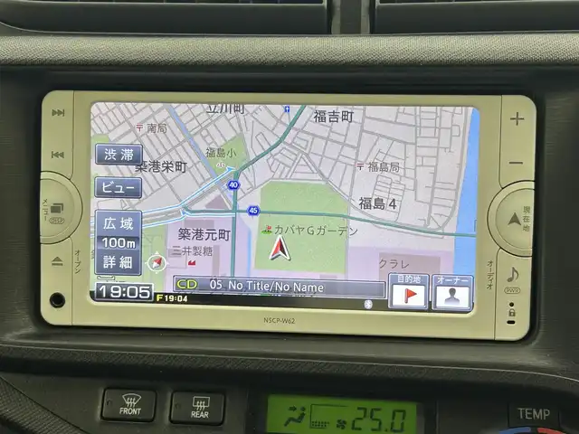 トヨタ アクア G 岡山県 2012(平24)年 4.6万km グレーメタリック 純正エアロ/純正ナビ/・FM/AM/CD/ワンセグ/バックカメラ/ドライブレコーダー/ETC/LEDヘッドライト/フォグライト/ドアバイザー/プッシュスタート/電動格納ミラー/オートライト/オートエアコン/純正フロアマット