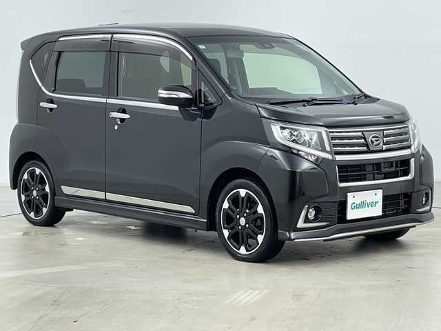 ダイハツ ムーヴ カスタム RS ハイパー SAⅡ 道央・札幌 2015(平27)年 9.7万km ブラックマイカメタリック ・４ＷＤ/・純正ナビ＆ＴＶ＆ＢＴ＆ＤＶＤ＆ＣＤ＆ＵＳＢ/・バックカメラ/・スマートアシスト/・横滑り防止装置/・エコアイドル/・寒冷地仕様/・ドミアラーヒーター/・オートライト/・ＬＥＤヘッドライト/・ハーフレザーシート/・運転席シートヒーター/・保証書・取扱説明書有り