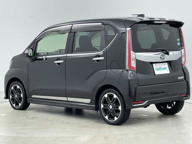 ダイハツ ムーヴ カスタム RS ハイパー SAⅡ 道央・札幌 2015(平27)年 9.7万km ブラックマイカメタリック ・４ＷＤ/・純正ナビ＆ＴＶ＆ＢＴ＆ＤＶＤ＆ＣＤ＆ＵＳＢ/・バックカメラ/・スマートアシスト/・横滑り防止装置/・エコアイドル/・寒冷地仕様/・ドミアラーヒーター/・オートライト/・ＬＥＤヘッドライト/・ハーフレザーシート/・運転席シートヒーター/・保証書・取扱説明書有り