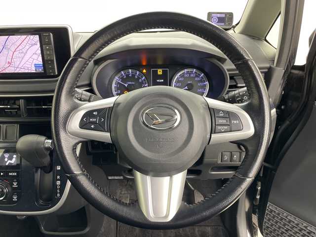 ダイハツ ムーヴ カスタム RS ハイパー SAⅡ 道央・札幌 2015(平27)年 9.7万km ブラックマイカメタリック ・４ＷＤ/・純正ナビ＆ＴＶ＆ＢＴ＆ＤＶＤ＆ＣＤ＆ＵＳＢ/・バックカメラ/・スマートアシスト/・横滑り防止装置/・エコアイドル/・寒冷地仕様/・ドミアラーヒーター/・オートライト/・ＬＥＤヘッドライト/・ハーフレザーシート/・運転席シートヒーター/・保証書・取扱説明書有り