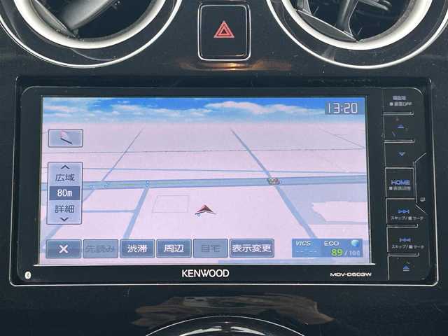 日産 ノート X DIG－S 熊本県 2016(平28)年 9.2万km ブリリアントホワイトパール 社外ナビ/・AM/FM/CD/DVD/SD/USB/iPod/BT/・フルセグTV/バックカメラ/横滑り防止機能/レーンキープアシスト/衝突被害軽減システム/オートライト/・ヘッドライトレベライザー/電動格納ミラー/・ウィンカーミラー/ドアバイザー/スマートキー