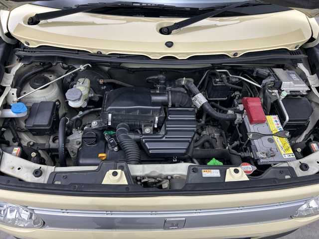 スズキ ラパン X 三重県 2015(平27)年 9万km シフォンアイボリーメタリック /禁煙車//社外ナビ//フルセグ/Bluetooth/AM/FM/USB/AUX/CD/DVD//シートヒーター//ETC//オートライト//衝突軽減ブレーキ//電動格納ミラー//フルオートエアコン//プッシュスタート//スマートキー//スペアキー