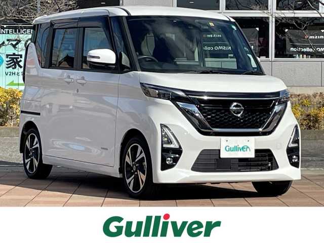 日産 ルークス HWS Gターボ プロパイロットED 福島県 2020(令2)年 2万km ホワイトパール 純正SDナビ/アラウンドビューモニター/前方ドライブレコーダー/ETC/プロパイロット/車線逸脱防止システム/両側パワースライドドア/ハンズフリースライドドア/前後ソナー/トラクションコントロール/リミテッドスリップデファレンシャル/ふらつき警報システム/発行先進お知らせ/ブレーキアシスト/電動パーキング/パーキングアシスト(ガイド付き)/アイドリングストップ/サーキュレーター/サンシェード/純正フロアマット/純正ドアバイザー/オートライト(LED)/フォグランプ/盗難防止装置/取説