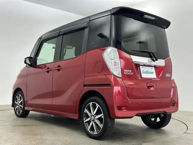 日産 デイズ ルークス ハイウェイスター Gターボ 岡山県 2019(平31)年 4万km スパークリングレッド/ブラック 純正メモリナビゲーション	/インテリジェントモビリティ/・インテリジェントエマージェンシーブレーキ/・オートハイビーム/・車線逸脱警報機能/・車線逸脱防止支援システム/・踏み間違い衝突防止アシスト/・エマージェンシーストップシグナル		/【フルセグ/Bluetooth/DVD】		/アラウンドビューモニター		/純正15inアルミホイール+サマータイヤ：装着			/クルーズコントロール	/ETC		/LEDヘッドライト（AUTO機能付き）		/横滑り防止機能				/スマートキー			/プッシュスタート		/コーナーセンサー			/フロアマット