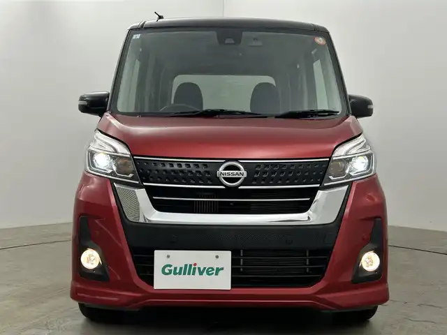 日産 デイズ ルークス ハイウェイスター Gターボ 岡山県 2019(平31)年 4万km スパークリングレッド/ブラック 純正メモリナビゲーション	/インテリジェントモビリティ/・インテリジェントエマージェンシーブレーキ/・オートハイビーム/・車線逸脱警報機能/・車線逸脱防止支援システム/・踏み間違い衝突防止アシスト/・エマージェンシーストップシグナル		/【フルセグ/Bluetooth/DVD】		/アラウンドビューモニター		/純正15inアルミホイール+サマータイヤ：装着			/クルーズコントロール	/ETC		/LEDヘッドライト（AUTO機能付き）		/横滑り防止機能				/スマートキー			/プッシュスタート		/コーナーセンサー			/フロアマット