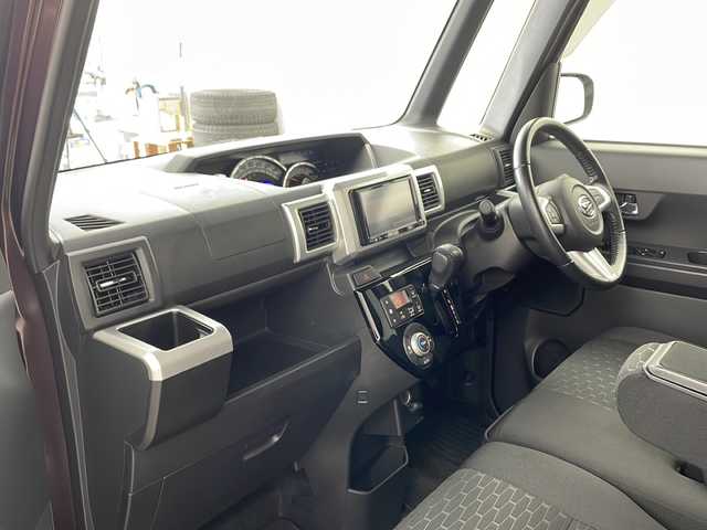 ダイハツ ウェイク G ターボ SA Ⅱ 広島県 2016(平28)年 1.7万km プラムブラウンクリスタルマイカ 社外SDナビ/・Bluetooth、CD、DVD、フルセグ、FM、AM、AUX/バックカメラ/両側パワースライドドア/前方ドライブレコーダー/ETC/コーナーセンサー/スマートアシスト/衝突軽減ブレーキ/レーンキープアシスト/誤発進抑制機能/スマートキー/プッシュスタート/スペアキー/LEDライト/フォグ/オートライト/社外フロアマット/アイドリングストップ