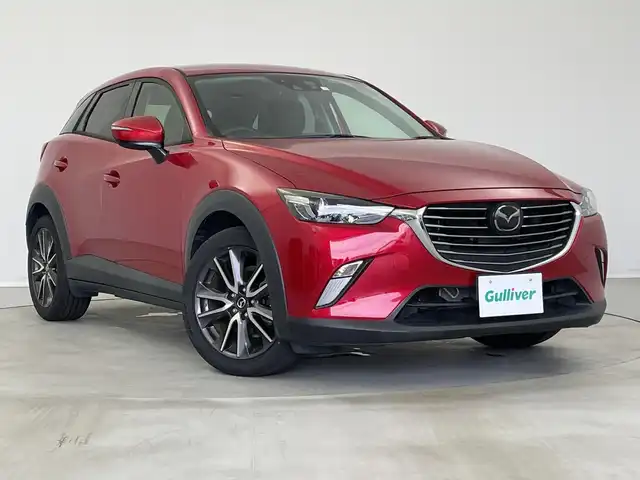 マツダ ＣＸ－３ XD ツーリング 新潟県 2016(平28)年 3.8万km ソウルレッドプレミアムメタリック メーカー純正ナビ/(CD.DVD.SD.フルセグ.Bluetooth)/バックカメラ/スマートシティブレーキアシスト/レーダークルーズコントロール/レーンキープアシスト/ブラインドスポットモニター/ヘッドアップディスプレイ/革巻きステアリング/ステアリングリモコン/パドルシフト/LEDオートライト/フォグランプ/ETC2.0/ハーフレザーシート/プッシュスタート/スマートキー/純正フロアマット
