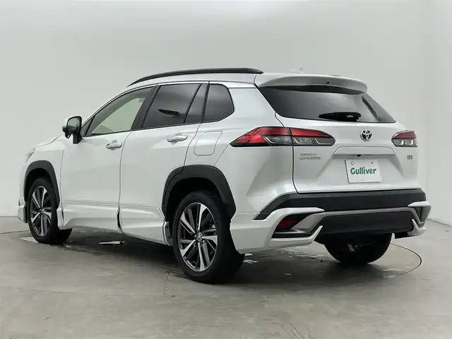 トヨタ カローラ クロス ハイブリッド Z 富山県 2023(令5)年 3.8万km プラチナホワイトパールマイカ 純正9型ディスプレイオーディオ（AM/FM/USB/BT）/バックカメラ/F/S/Rモデリスタエアロ/シーケンシャルターンランプ/ルーフレール/電動リアゲート/プリクラッシュセーフティ/レーダークルーズコントロール/レーンキープアシスト/オートマチックハイビーム/LEDヘッドライト/ハーフレザーシート/前席シートヒーター/ドライブレコーダー前後/ビルトインETC2.0/デジタルインナーミラー/スマートキー/プッシュスタート/純正フロアマット/ハンドルカバー/純正１８インチAW
