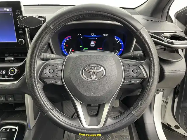 トヨタ カローラ クロス ハイブリッド Z 富山県 2023(令5)年 3.8万km プラチナホワイトパールマイカ 純正9型ディスプレイオーディオ（AM/FM/USB/BT）/バックカメラ/F/S/Rモデリスタエアロ/シーケンシャルターンランプ/ルーフレール/電動リアゲート/プリクラッシュセーフティ/レーダークルーズコントロール/レーンキープアシスト/オートマチックハイビーム/LEDヘッドライト/ハーフレザーシート/前席シートヒーター/ドライブレコーダー前後/ビルトインETC2.0/デジタルインナーミラー/スマートキー/プッシュスタート/純正フロアマット/ハンドルカバー/純正１８インチAW