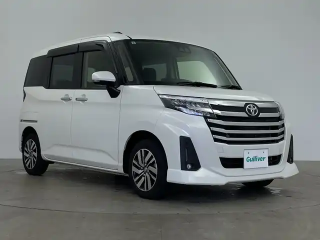 トヨタ ルーミー カスタムG 鹿児島県 2024(令6)年 1万km パールホワイトⅢ 純正ディスプレイオーディオ/（BT/フルセグTV）/両側パワースライドドア/レーダークルーズコントロール/衝突被害軽減ブレーキ/レーンキープアシスト/アイドリングストップ/電動パーキングブレーキ/オートホールド/オートライト/オートマチックハイビーム
