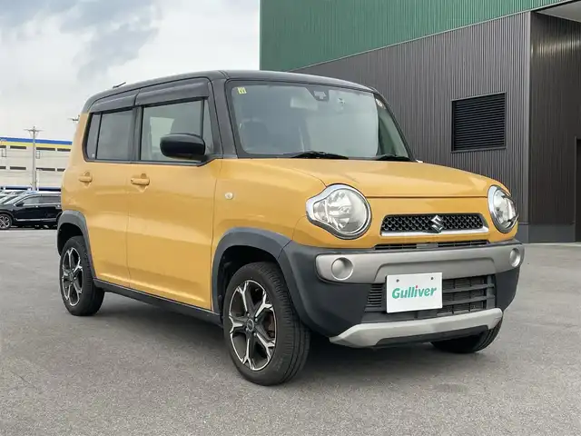 スズキ ハスラー G 新潟県 2016(平28)年 10.3万km アクティブイエロー/ブラック2トーンルーフ Kenwoodナビ(MDV-L503)/　 CV/DVD/USB/フルセグTV/バックカメラ/スマートキー/プッシュスタート/衝突防止装置/運転席・助手席シートヒーター/Kenwoodドライブレコーダー/ETC/純正フロアマット/純正ドアバイザー/15インチアルミホイール(WILD CRUSING)/サマータイヤ(24年43週)